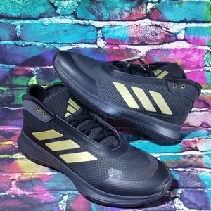 Adidas Bounce Legends Men's Basketball Shoes US 9 Black & Gold New!